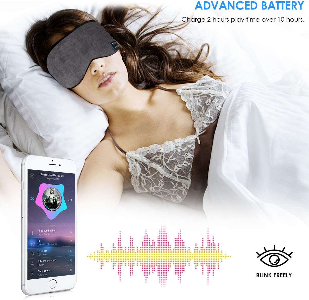 Antifaz DreamSync Bluetooth